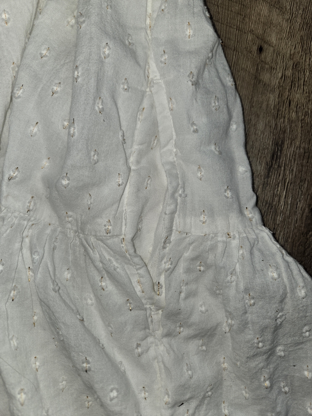 American Eagle Outfitters White Eyelet Mini Dress - Picture 6 of 7